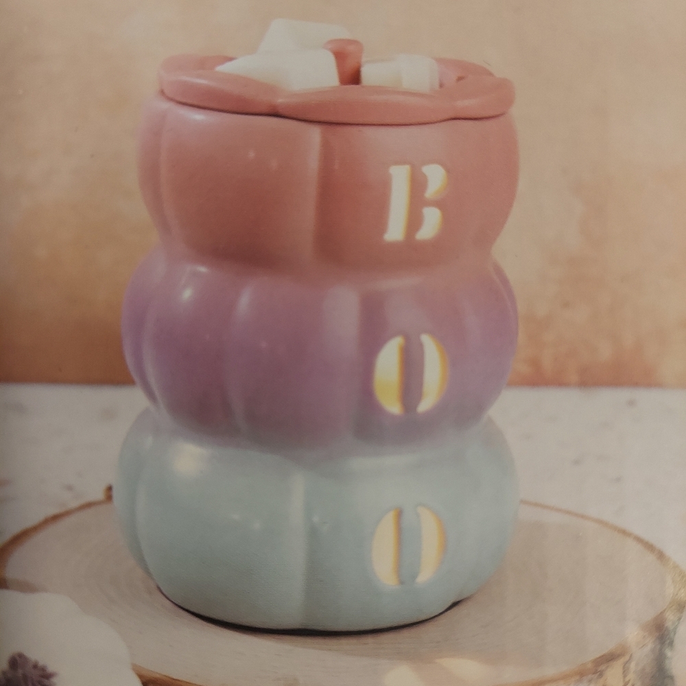 Aldi Halloween Collectors Boo Pumpkin Light Up Wax Warmer Wax Melt Warmer